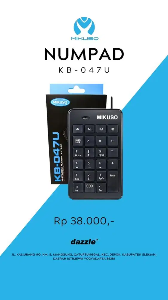 Numpad Mikuso KB-047U