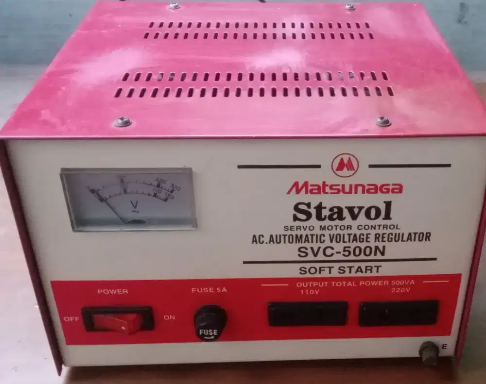 Jual Stabilizer Listrik Merek Matsunaga 500 Watt, Bagus Normal Ori.