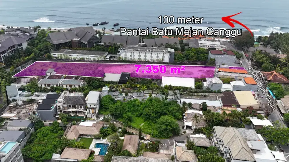 Tanah Premium 100 Meter Echo Beach Canggu Bali