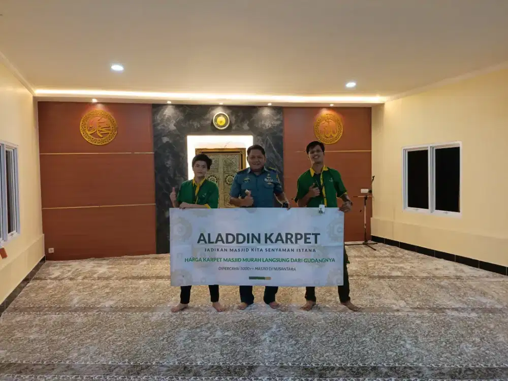 Ambal Sajadah Karpet Masjid Termurah. Tersedia Lokal maupun Import