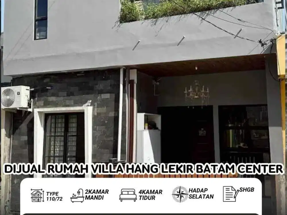 Dijual Rumah Villa Hang Lekir Batam Center