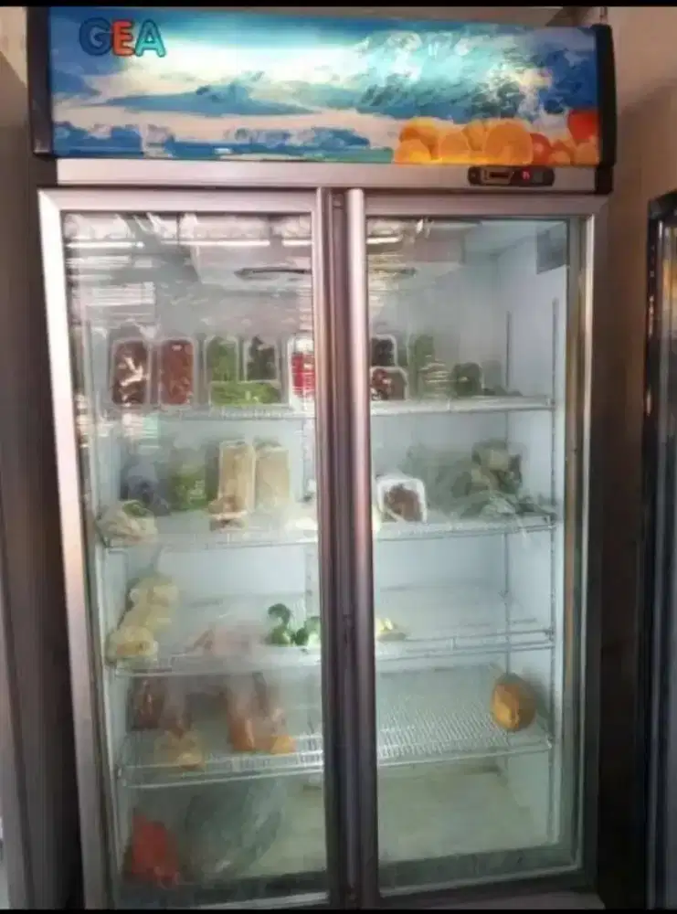 Showcase 2pintu merk gea