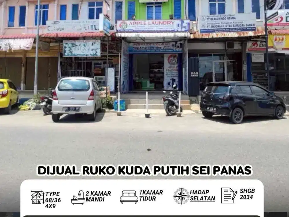 Dijual Ruko Kuda Putih Sungai Panas