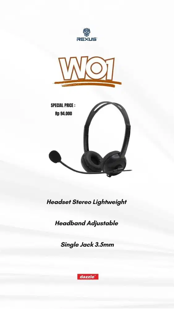 Headset Rexus WO1