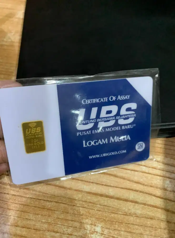 Dijual logam mulia ubs 2 gram