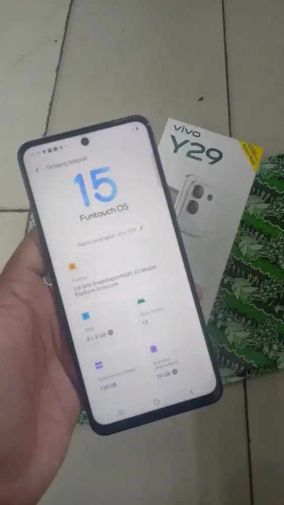 Vivo y29 ram 8+8/128gb