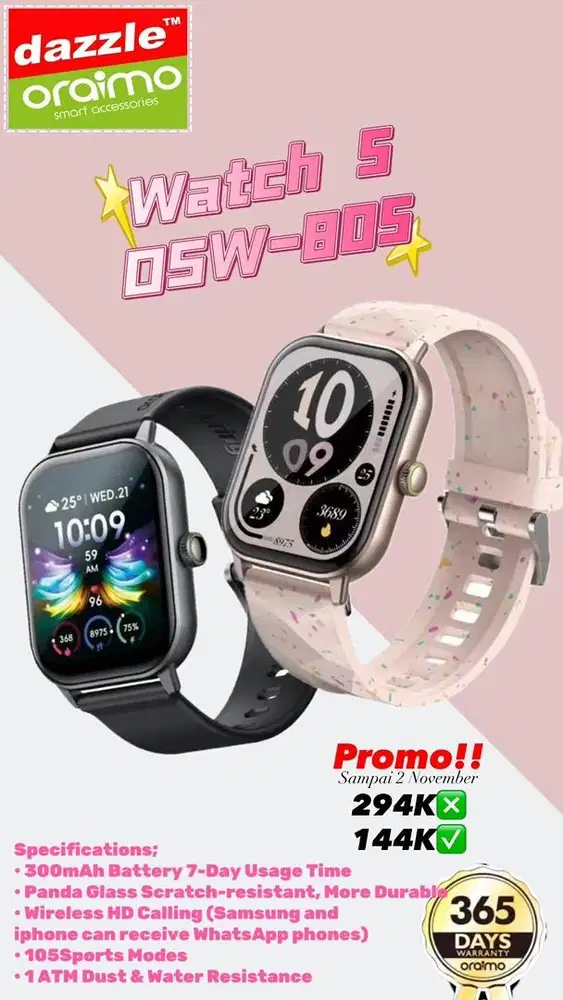 Smartwatch Oraimo Watch 5 OSW-805