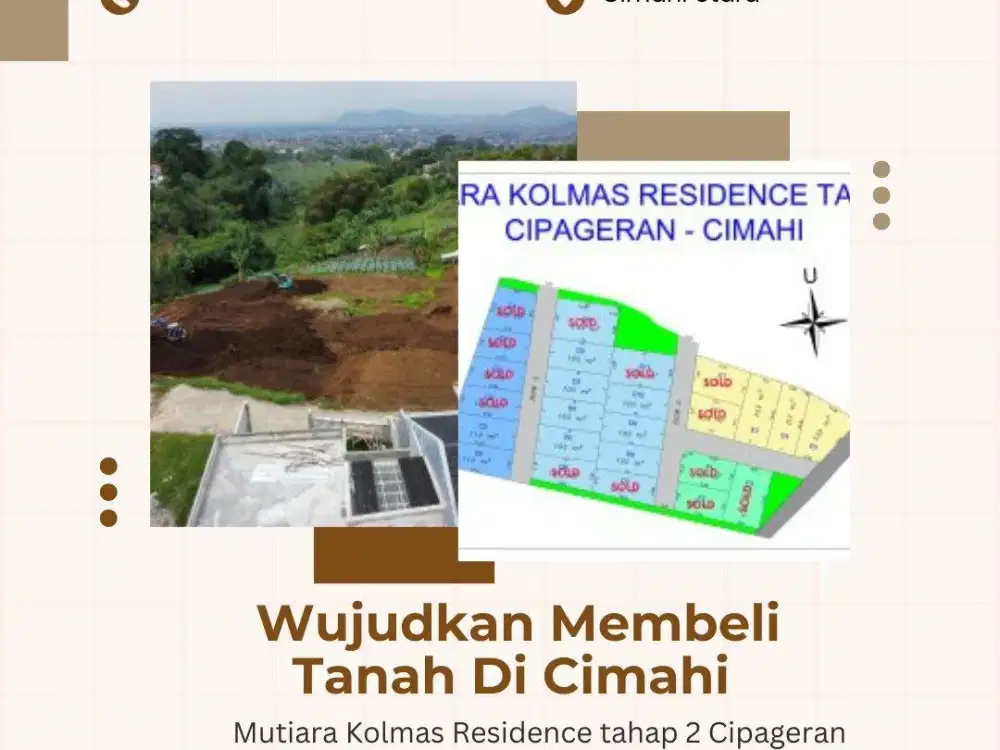 Akses Super Kilat! Kavling 10 Menit Alun-Alun Cimahi, SHM Ready