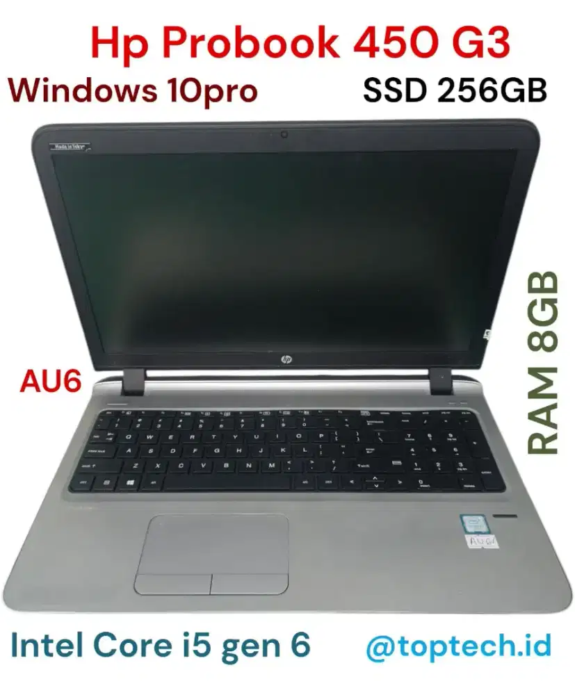 Laptop Hp Probook 450 G3 Ram 8 GB SSD256 GB INTEL CORE I5
