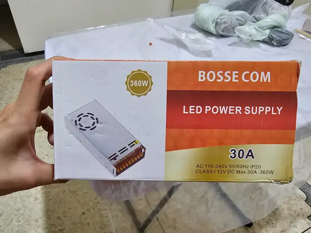 Jual LED POWER SUPPLY 12V 360W, Bekas, Harga Rp 222.500,-