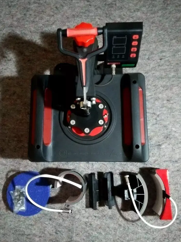 MESIN HOT PRESS / HEAT PRESS SABLON DIGITAL COMBO MULTIFUNGSI 5 in 1