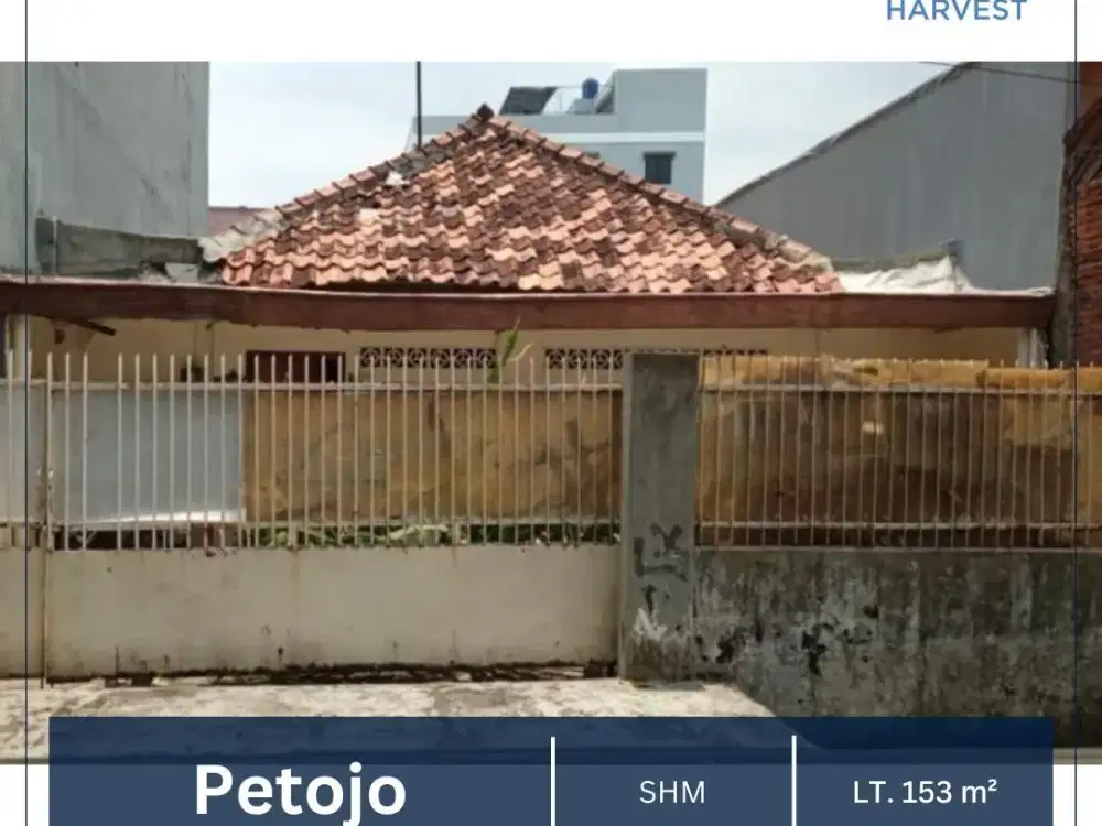 MURAHH - RUMAH TUA HITUNG TANAH LEBAR 9 METER DI PETOJO JAKARTA PUSAT