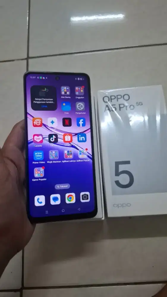 OPPO A5 PRO 5G 8/256 FULLSET SPERTI BARU