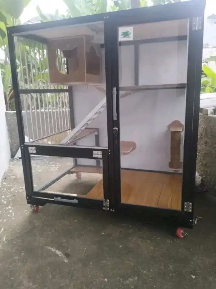 Kandang kucing alumunium