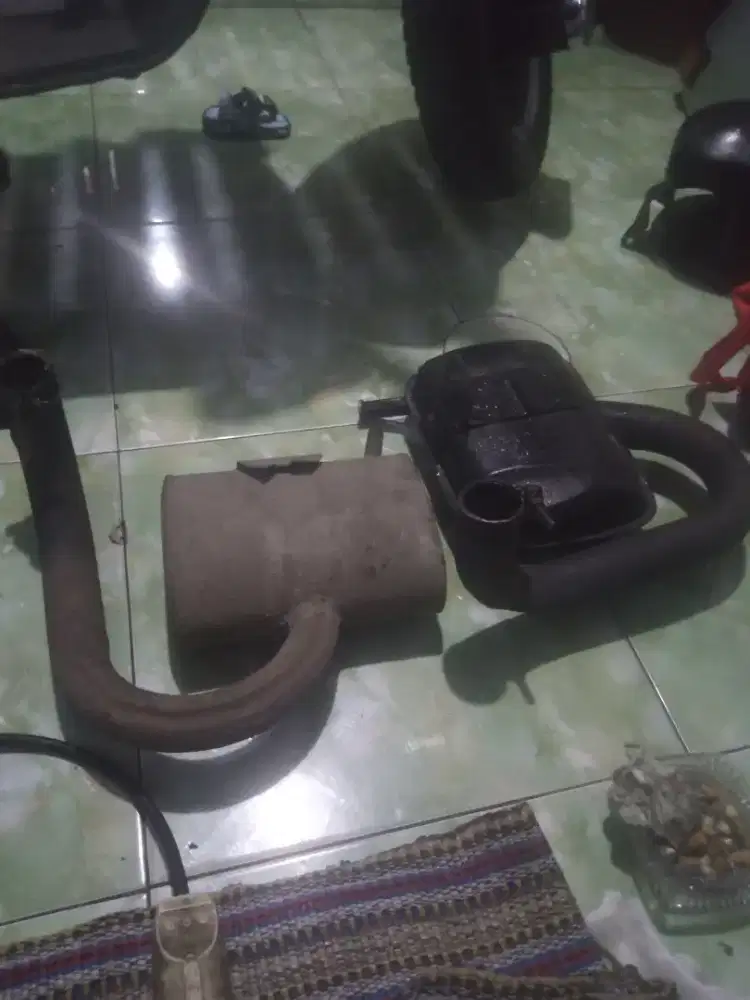 Knalpot vespa px drc dan standar