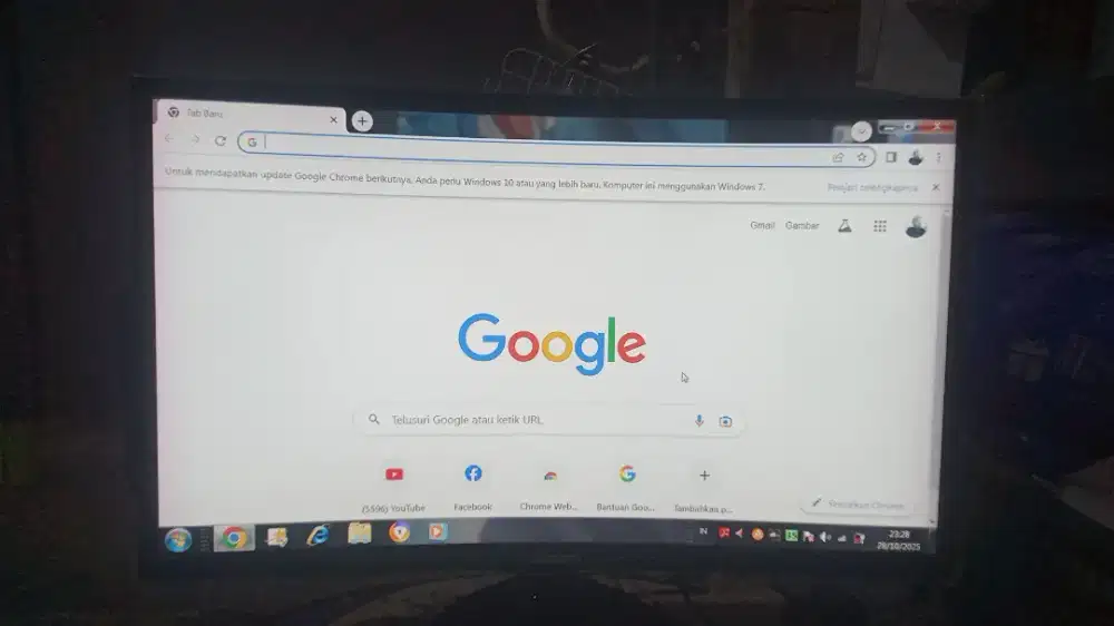 Monitor samsung 24inc layar lengkung