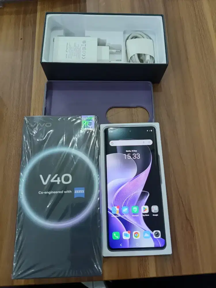 Vivo V40 5G (Layar Lengkung) (12+12/256 GB) Fullset. No Bongkar².