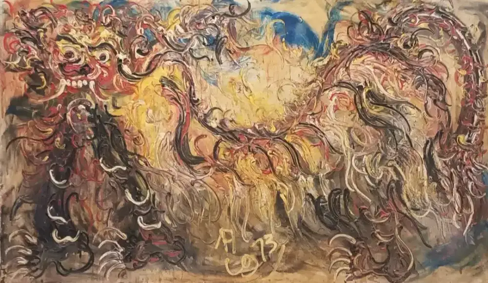 LUKISAN AFFANDI EX KOLEKTOR BESAR