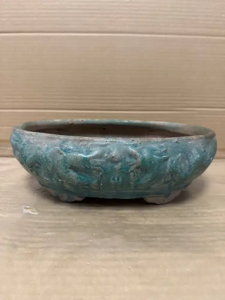 Turquoise Glaze Pot Bonsai Keramik