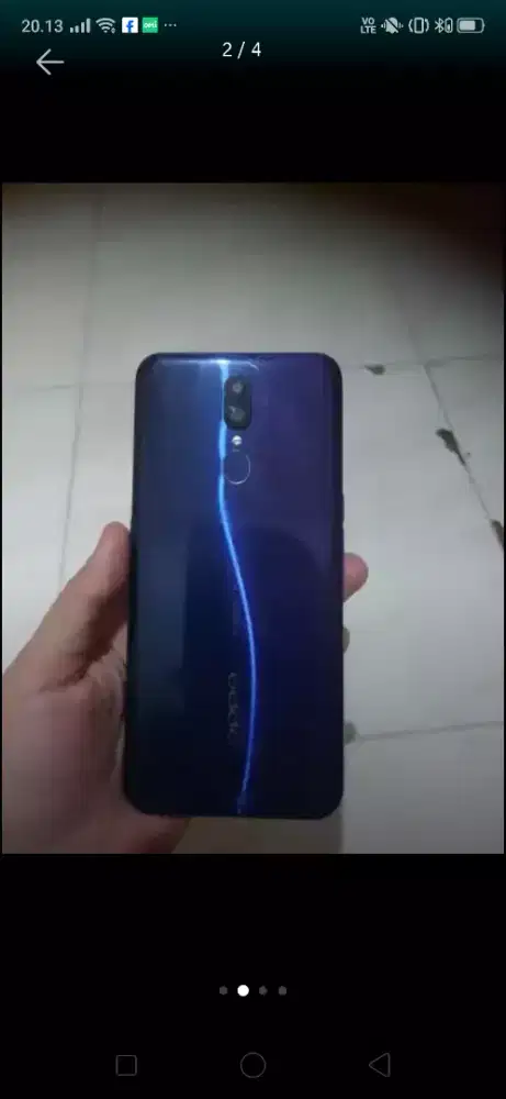 Oppo F11 ram 6 128 normal siap pakai
