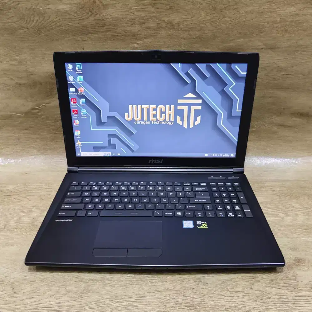 Laptop  Gaming MSI Core i7 Gen 7 Ram 16GB Dual VGA Siap pakai
