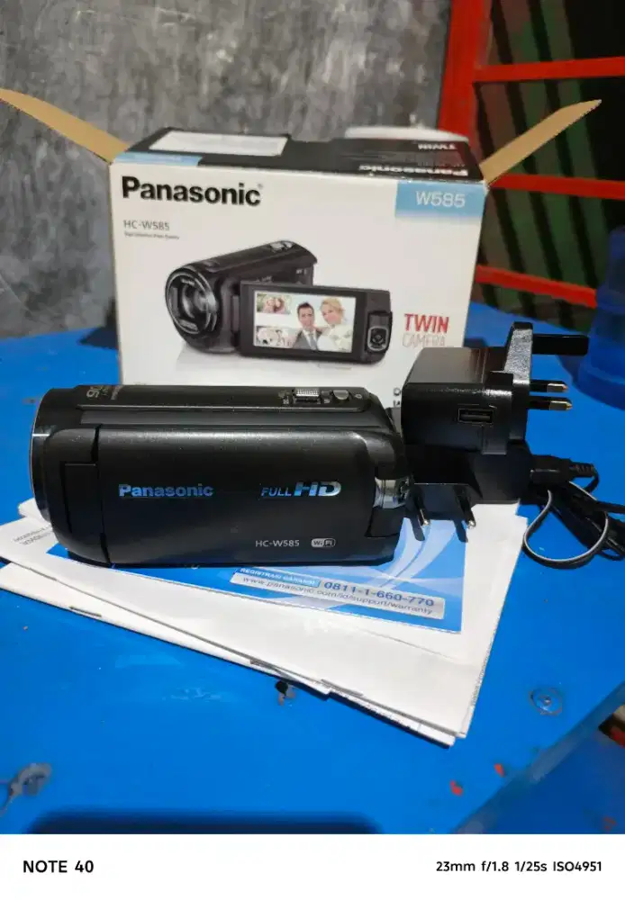 Panasonic HC-W585 High Definition Video Camera. Twin camera wireless