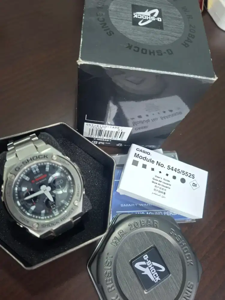 Gshock baja anti karat- solar -full set