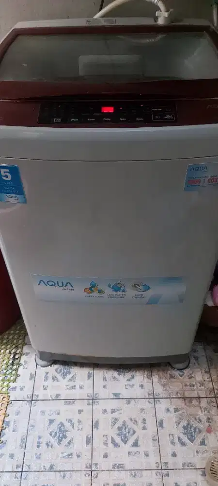 DIJUAL MESIN CUCI AQUA 1 TABUNG TOP LOADING 9 KG