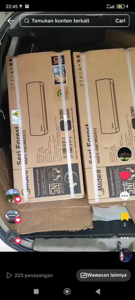 Ac midea 1/2pk, Baru garansi 10th, bisa TT