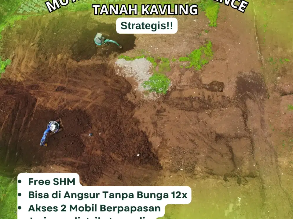 UNIT TERAKHIR! Kavling Mutiara Kolmas Sudah SHM, Tanah Datar, Hubungi Sekarang!