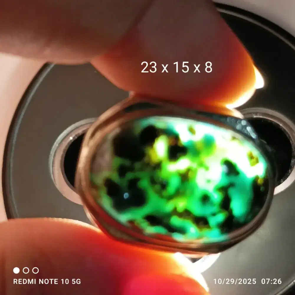Jual bacan dim 23 x 15 x 8 ring alpaka