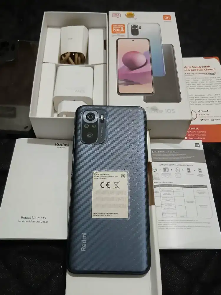 Redmi Note 10S Nfc 8+5/128 Fullset Full Orian Mulus Terawat