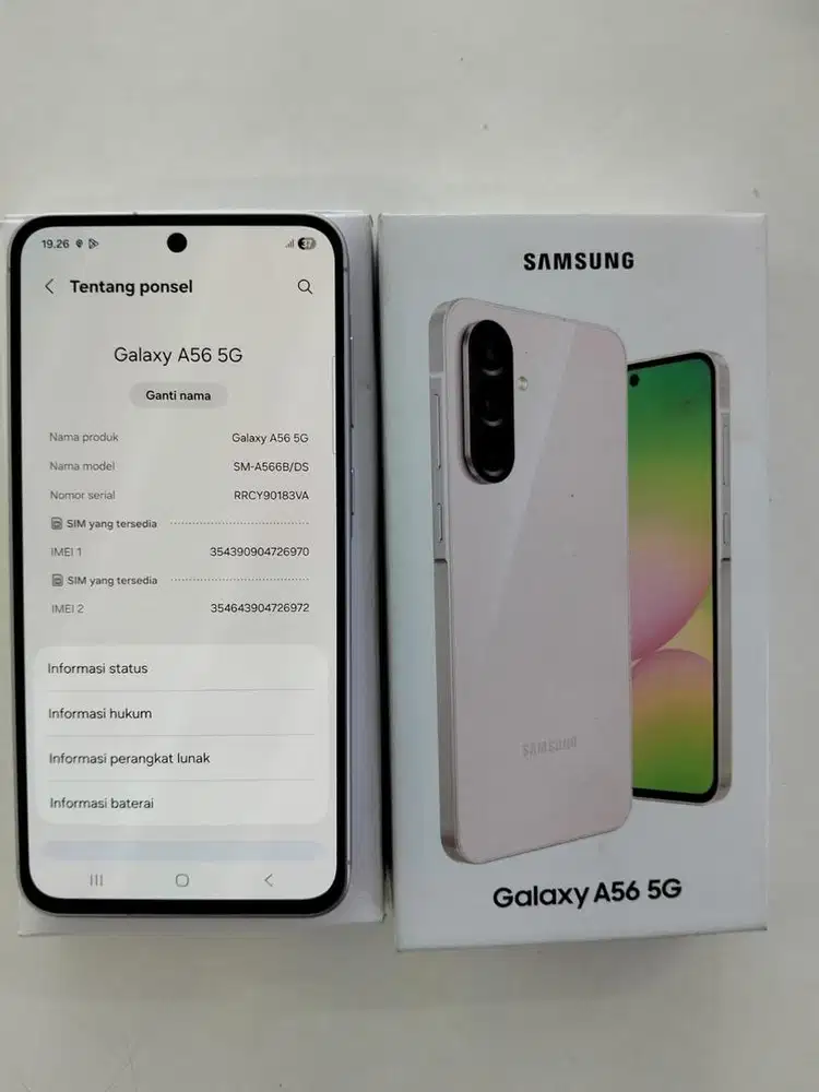 Second Samsung A56 5G 8/256GB Fullset original Garansi Resmi