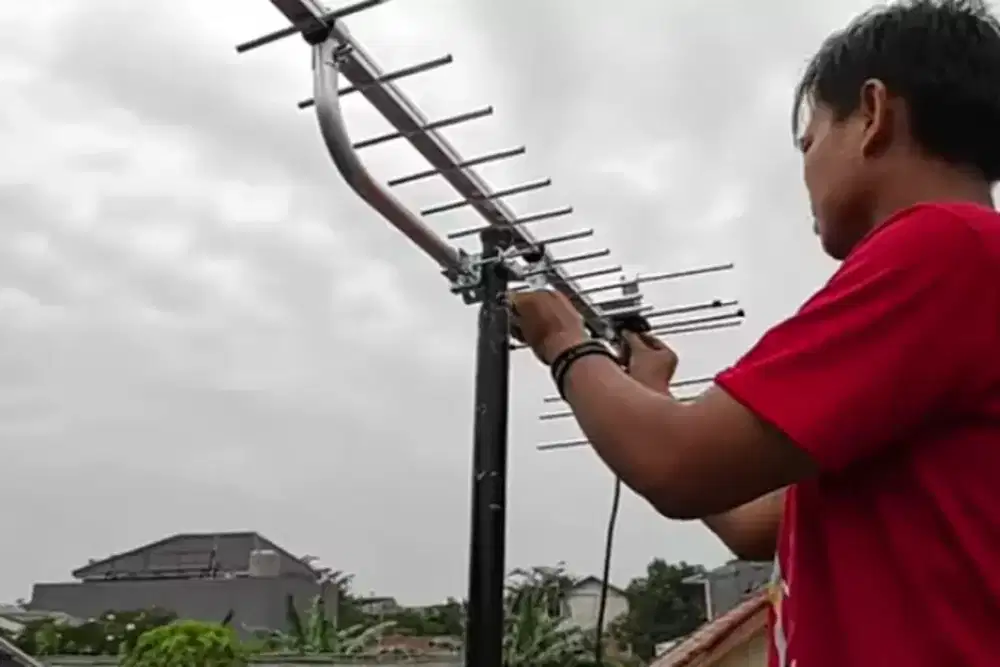 Ahli pemasangan Antenna tv digital dijamin, tokcer siaran