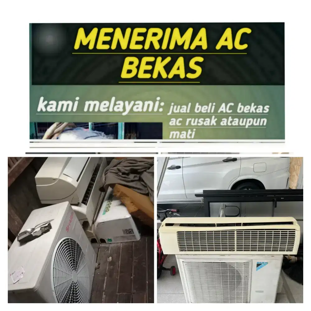 Terima ac bekas rusak