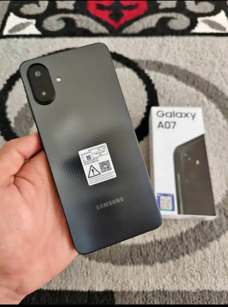 Samsung a07 ram 4/64 fullset ori msh kinyis karena baru 1bulan pke