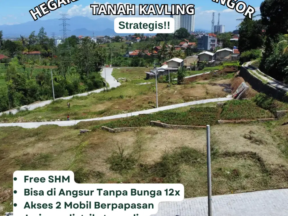 KAVLING PREMIUM Jatinangor! Dekat Tol Cileunyi, Akses Jalan Lebar, Bebas Macet ke Bandung