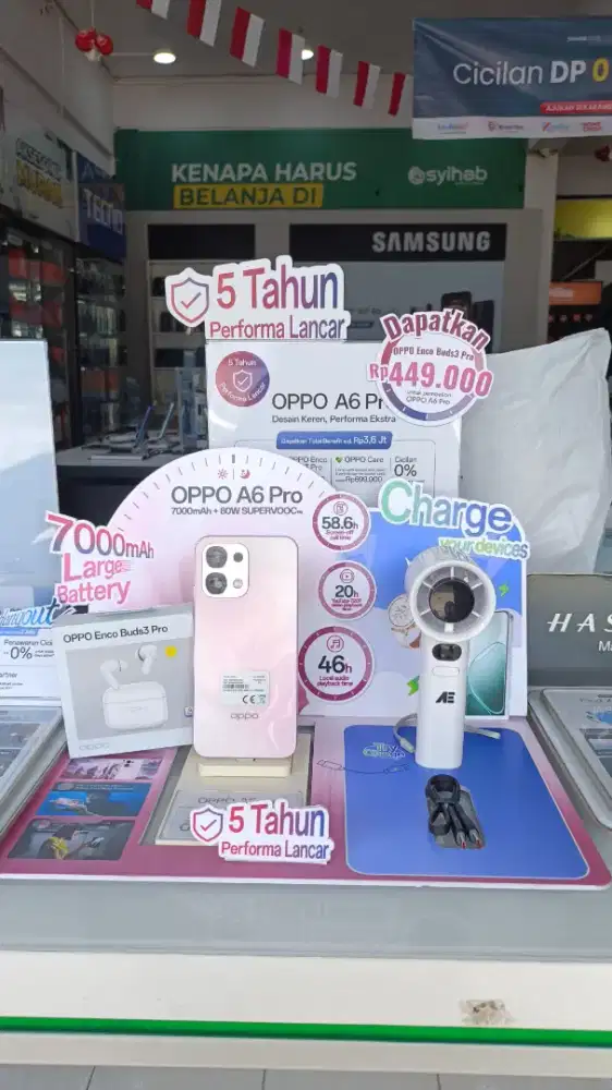 OPPO A6PRO MASIH PROMO FREE TWS BLUTOOTH BATRAI 7000MAH