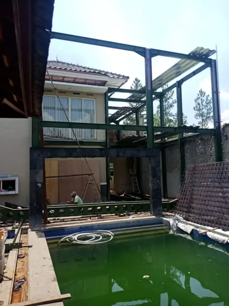 konstruksi baja wf dan baja ringan