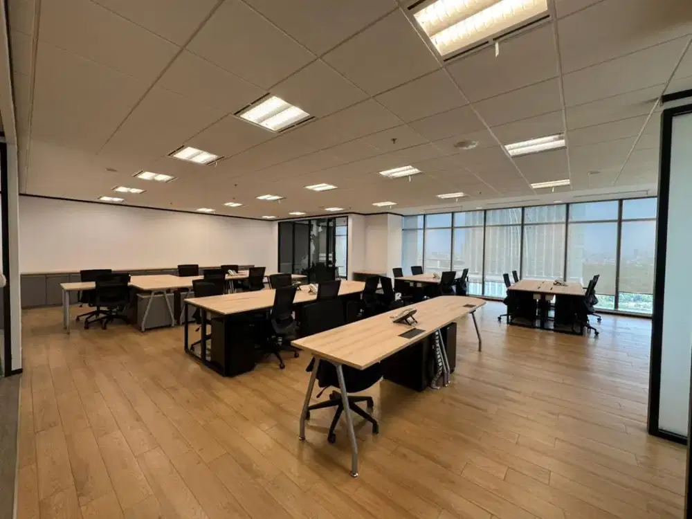 Sewa Kantor Full Furnish 275 m2 di JB Tower Kebon Sirih Jakpus