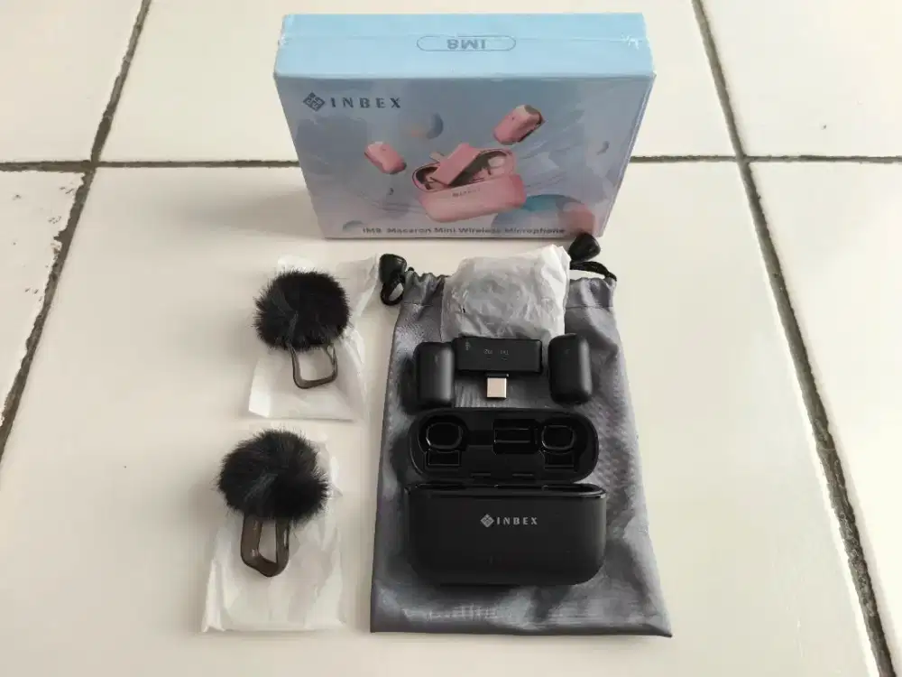 Mic Wireless Clip On Inbex M8 Mini For Type C Komplit Like New