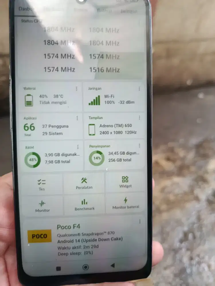Xiaomi poco F4 8+8 internal 256