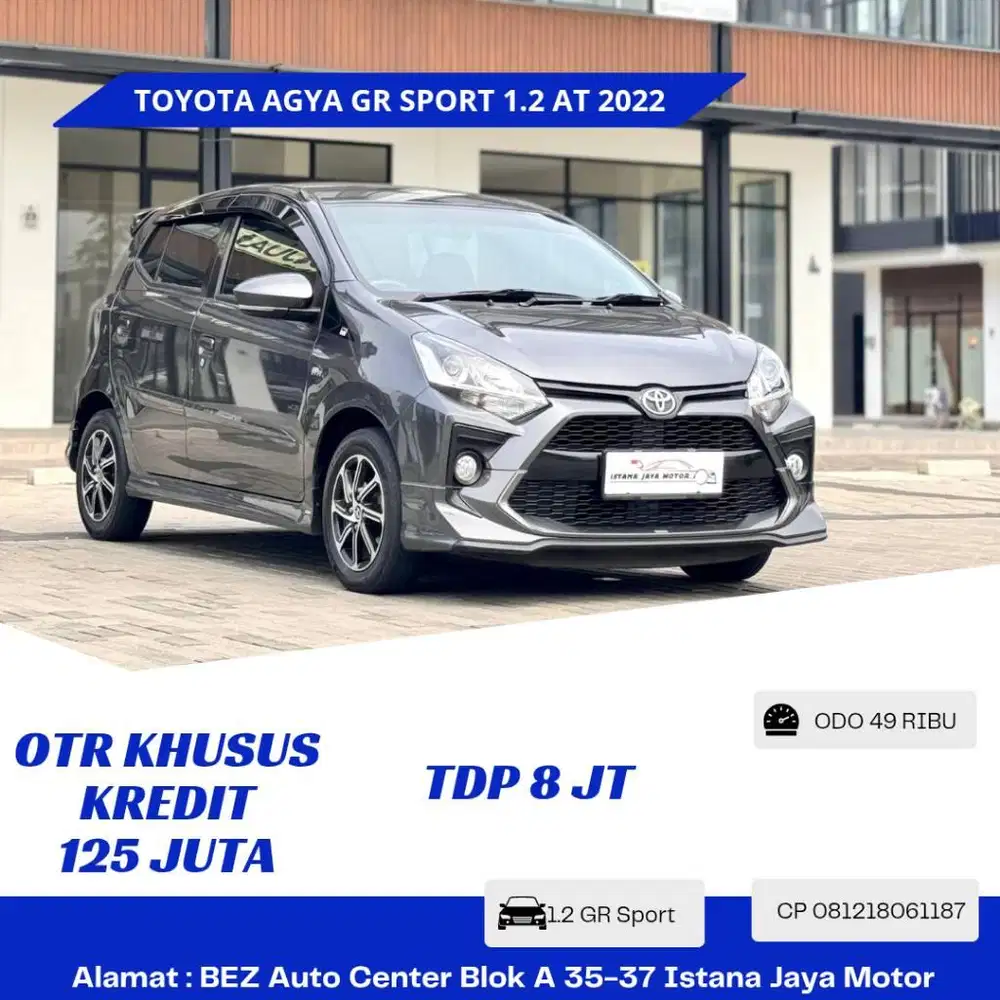 TOYOTA AGYA 1.2 GR SPORT AT 2022