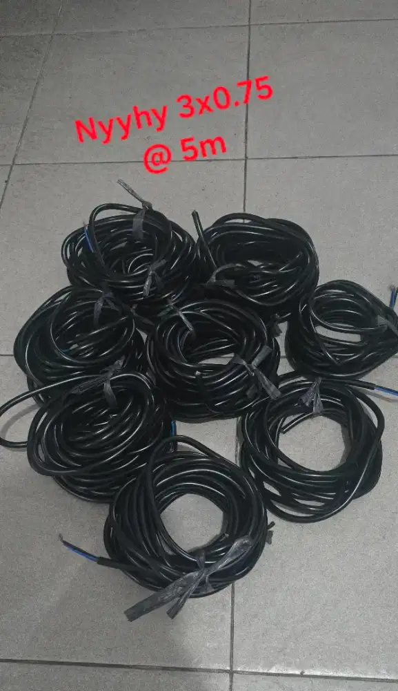 Kabel Nyyhy 3x0.75 mm (isi 3 tembaga)
