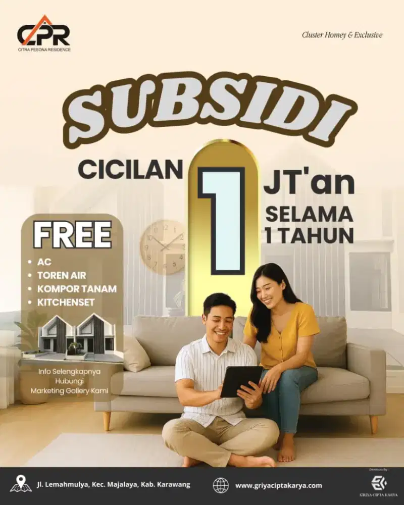 Subsidi Rumah ready stock tersedia ribuan unit