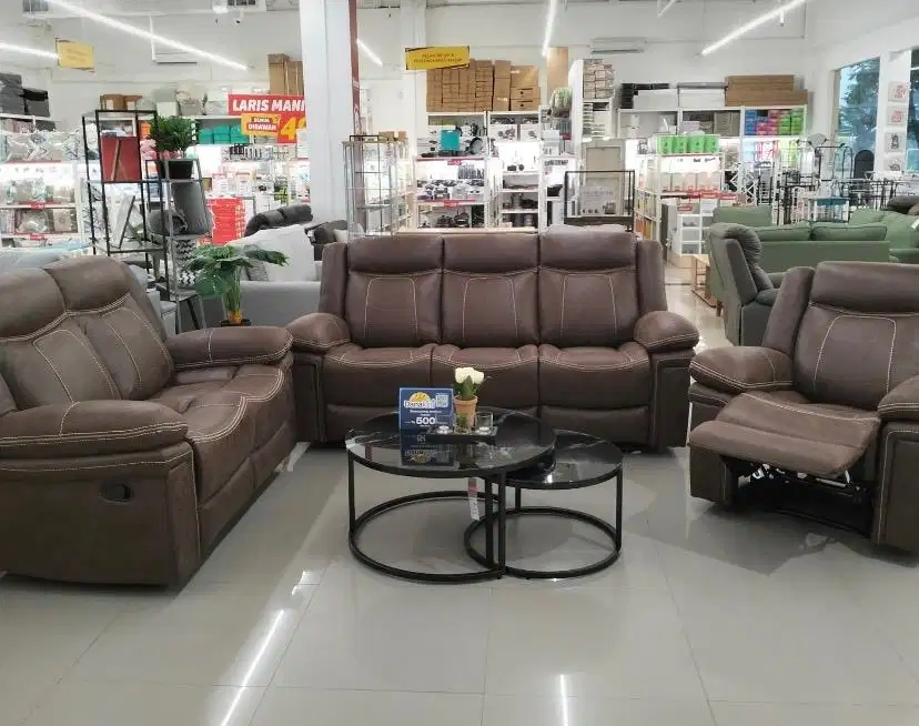 SOFA SET MEWAH BISA REBAHAN (RECLINER)