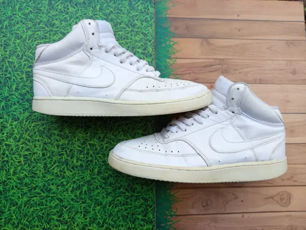 Nike Court Vision Mid Next Natural White •Preloved, Second, Thrift•