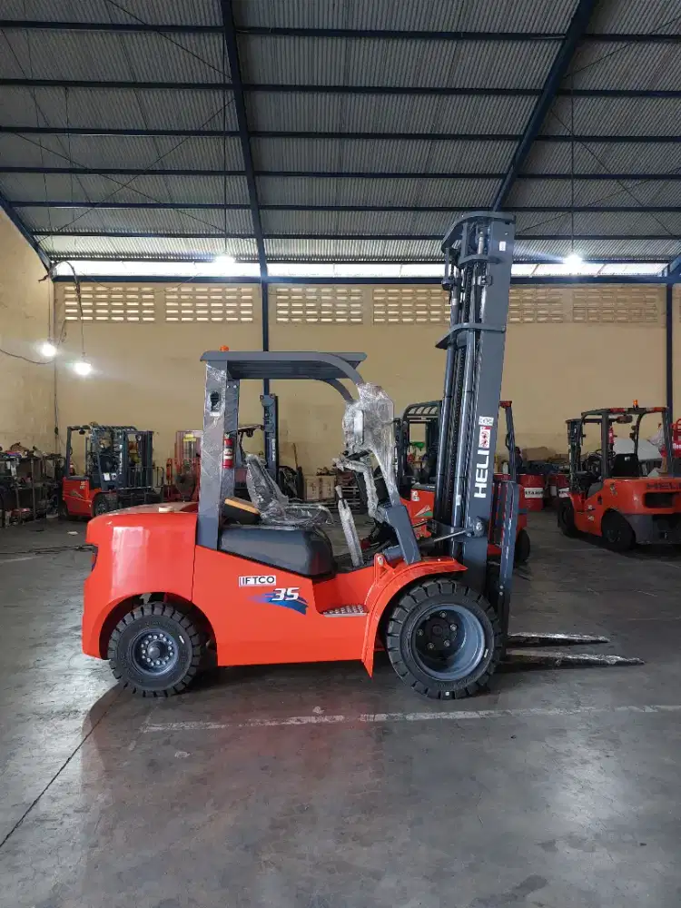 Forklift 3,5 ton ban dobel Liftting 6 meter