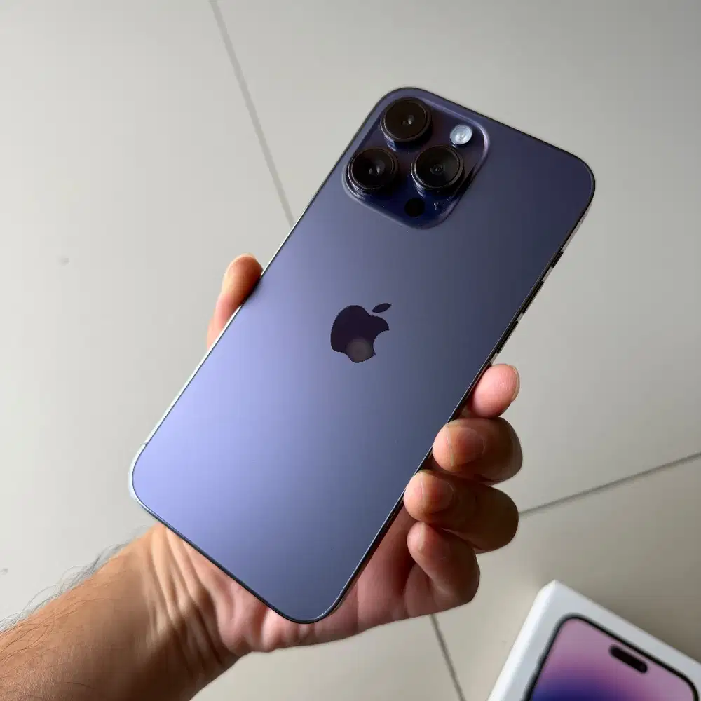 Iphone 14 Pro Max 256Gb Resmi Ibox Deep Purple Mulus