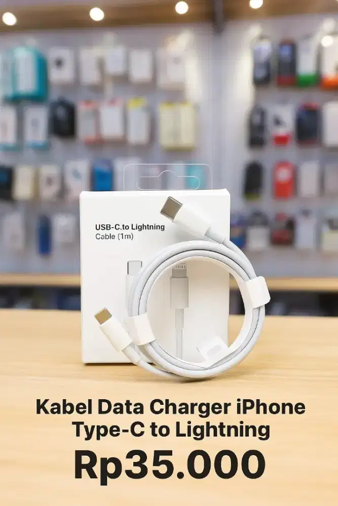 Kabel Data Charger iPhone Type-C to Lightning